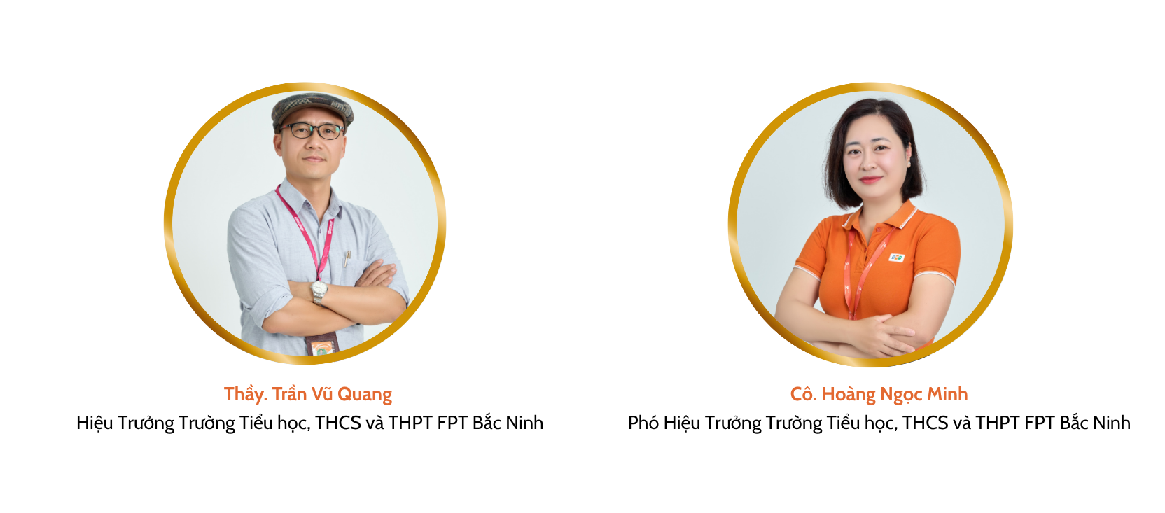 profile Thầy Trần Vũ Quang và Cô Hoàng Ngọc Minh