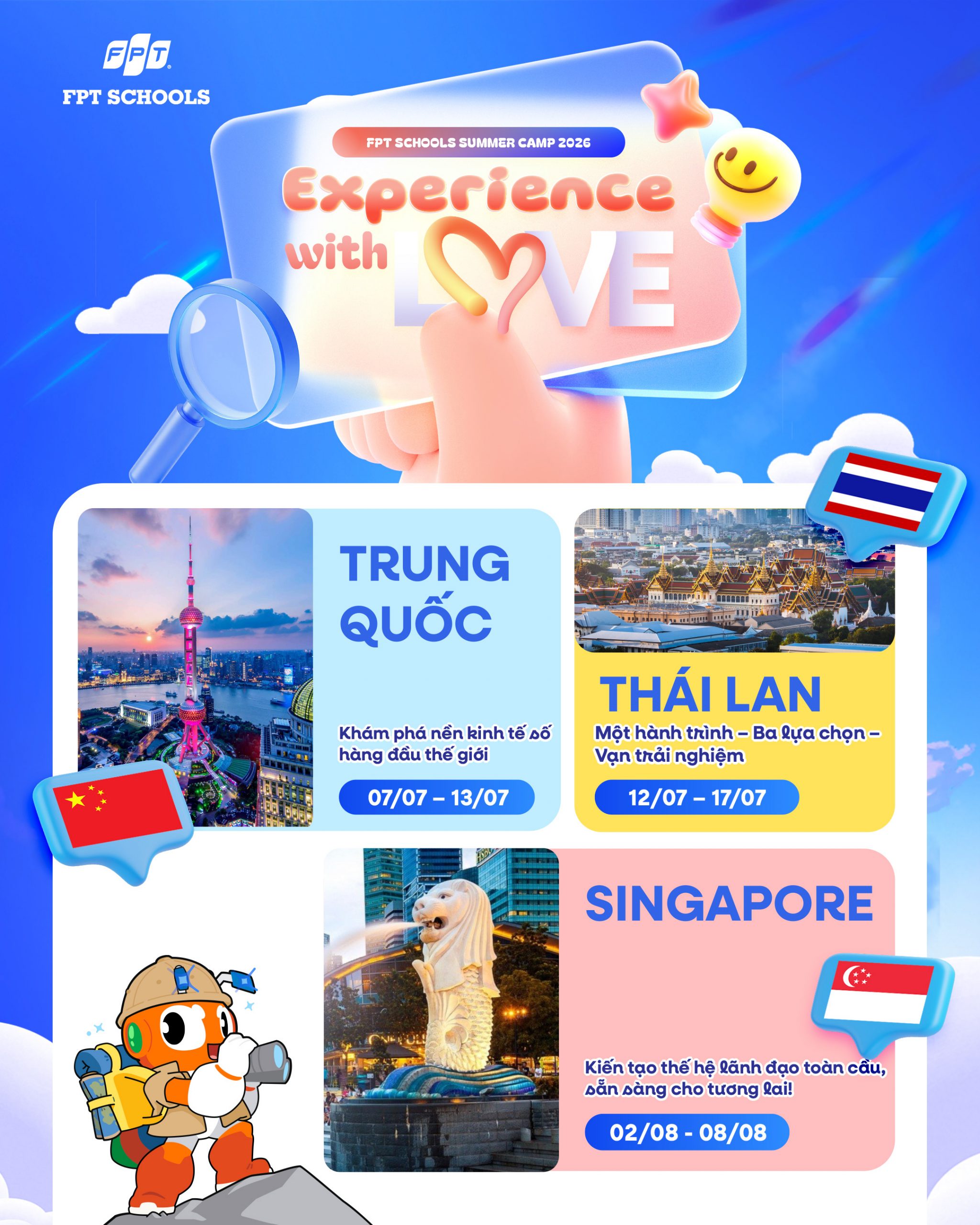 FPT Schools khởi động chuỗi trại hè quốc tế 2026 - “Bước ra thế giới - Chạm tới tương lai” cùng trại hè quốc tế FPT Schools 2026 | FPT Schools